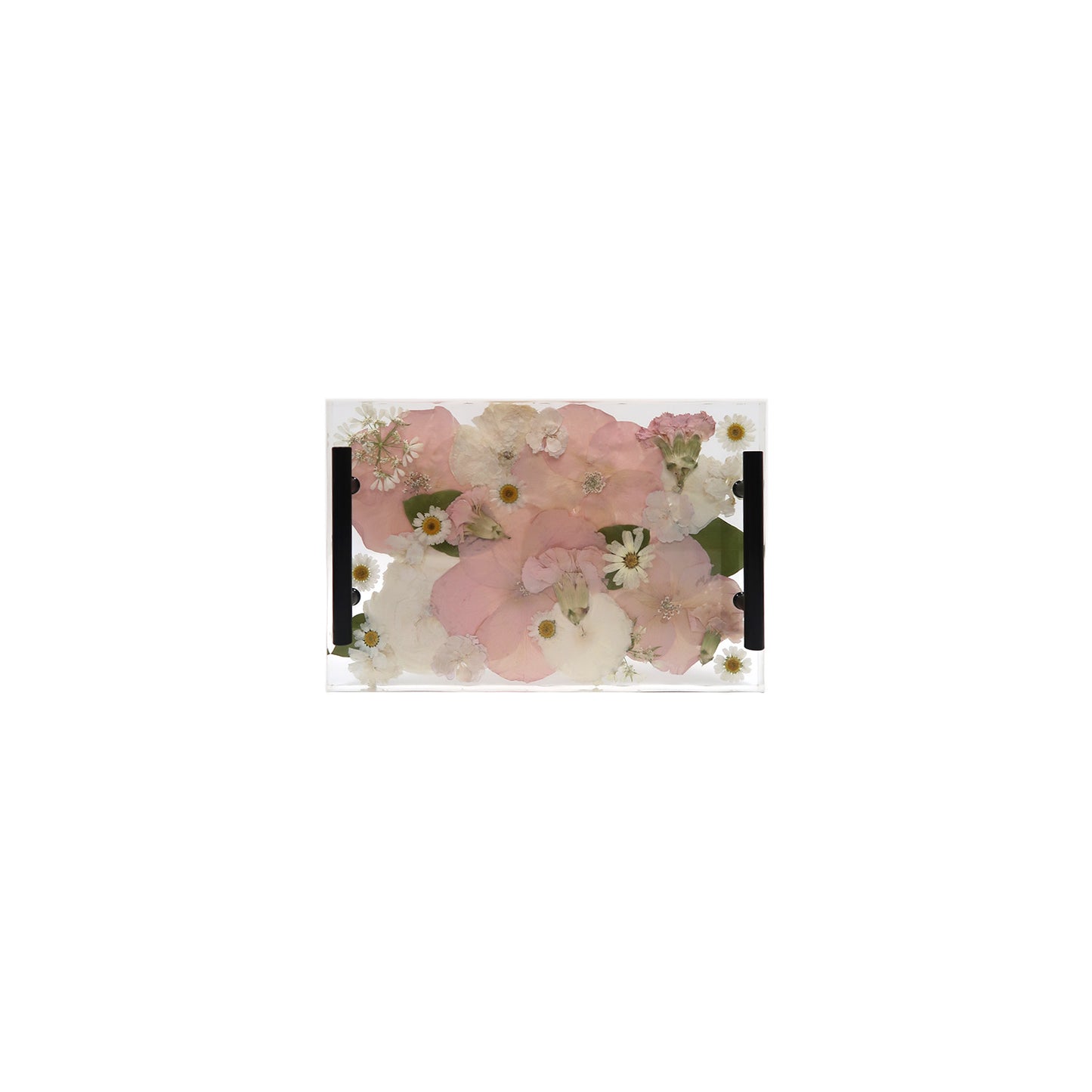 Vanity Tray - Custom Resin Trays with Flowers, 8x12 Inches Floral Preservation