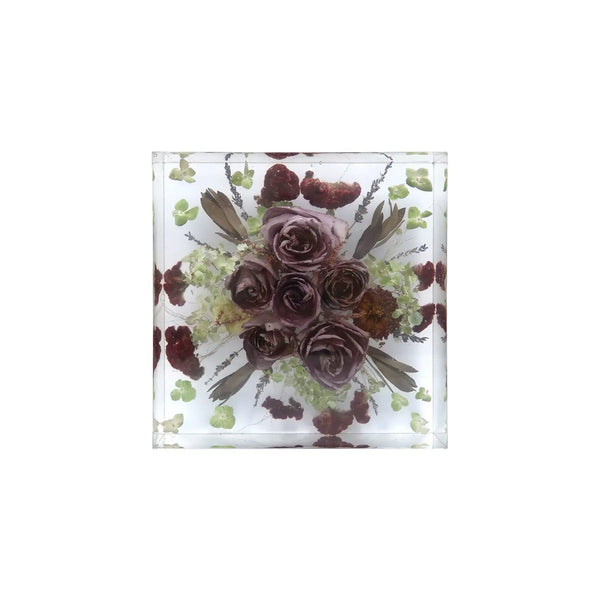 Custom Wedding Gift Keepsake featuring a beautiful 10x10 square block design by Bloomsake, perfect for preserving floral memories.