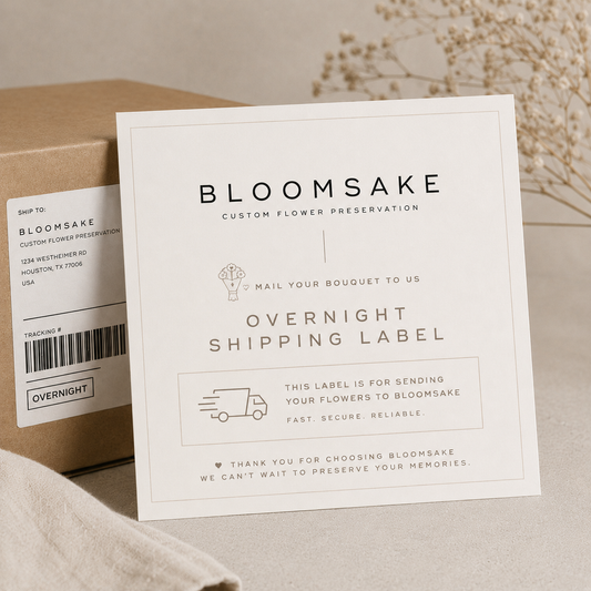 Discounted UPS Overnight Shipping Label Bloomsake