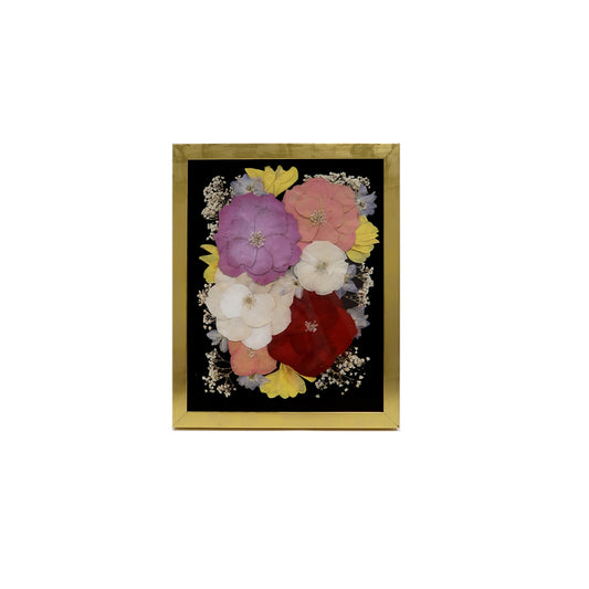 Gold Pressed Floral Frame