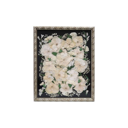 Ornate Silver Pressed Floral Frame