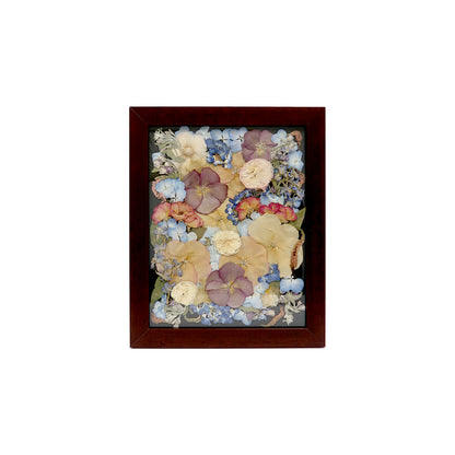Walnut Pressed Floral Frame - Custom Wedding Flower Preservation Frame for Unique Keepsakes