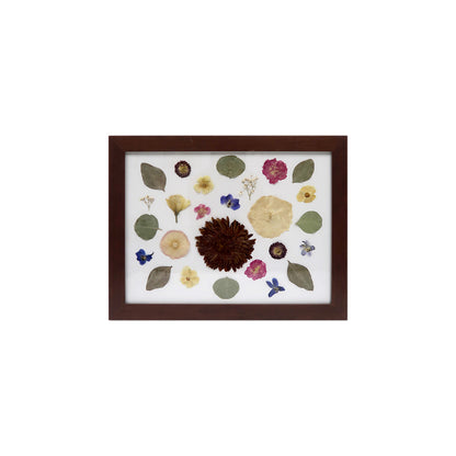Walnut Pressed Floral Frame - Custom Wedding Flower Preservation Frame for Unique Keepsakes
