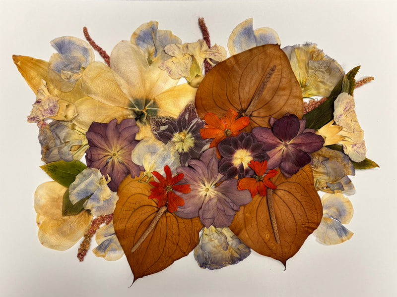 Preserved flower resin keepsake