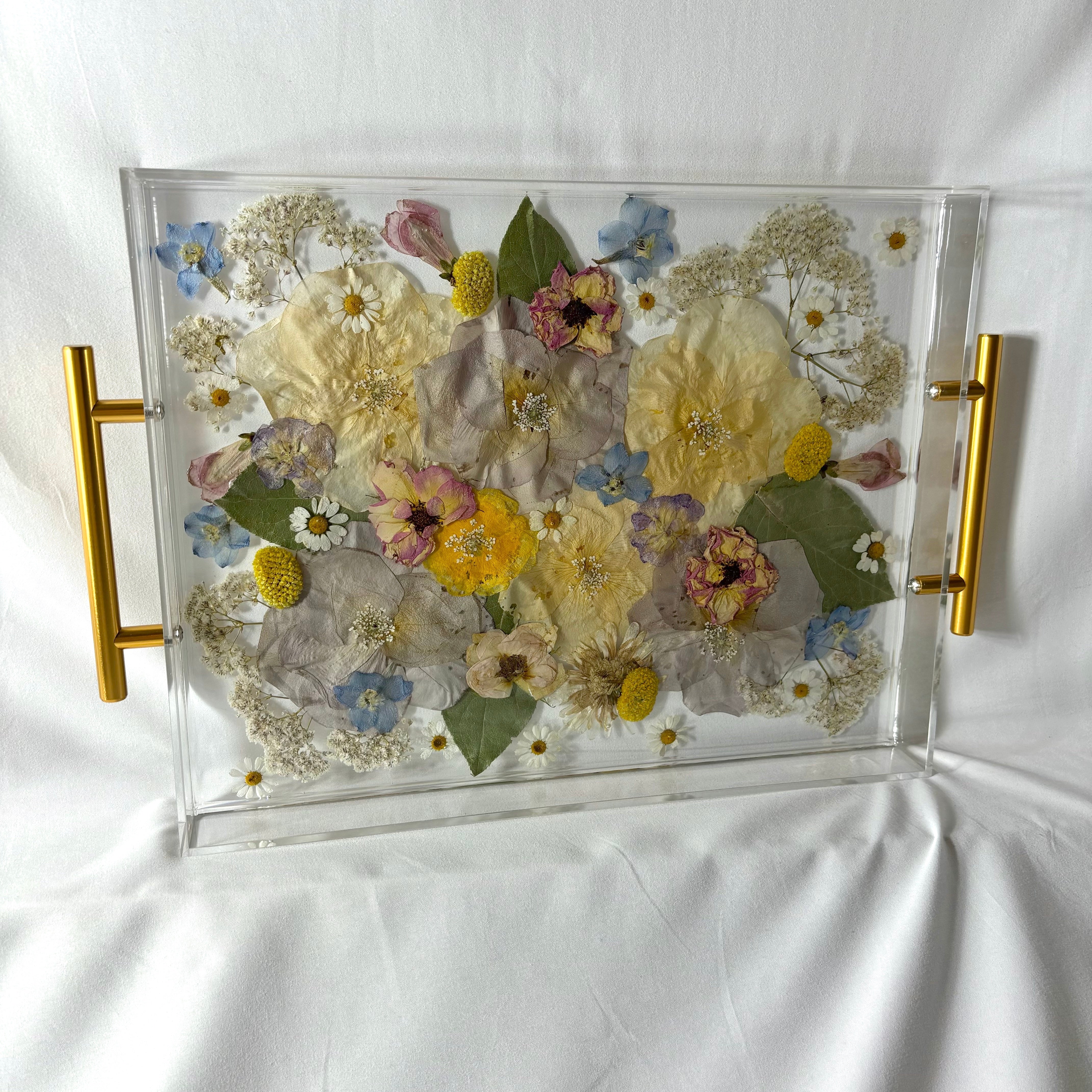 Floral Flaked Resin on sale Clutch